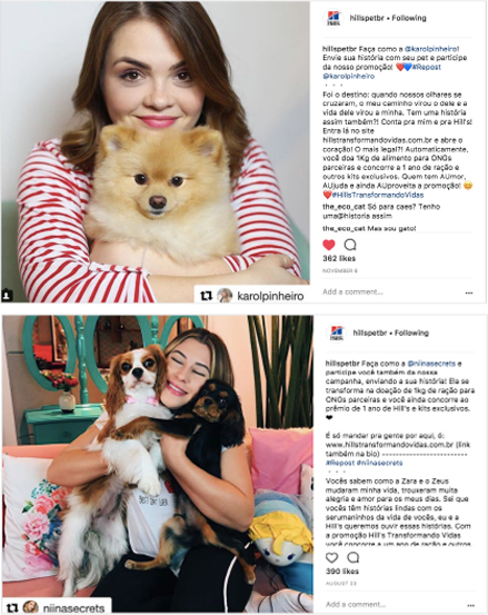 Hills Pet Transformando Vidas - Instagram